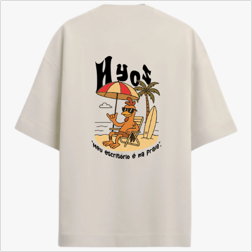 Camisa Oversized Escritório na Praia